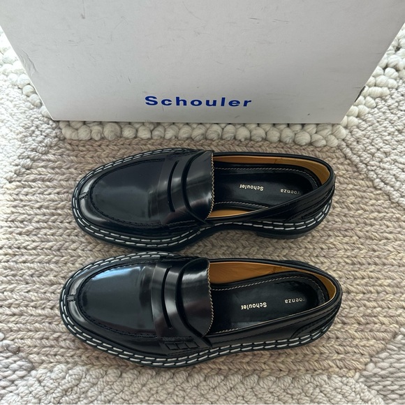 🚫 SOLD: PROENZA SCHOULER Black Lug Sole Platform Loafer - Picture 4 of 10